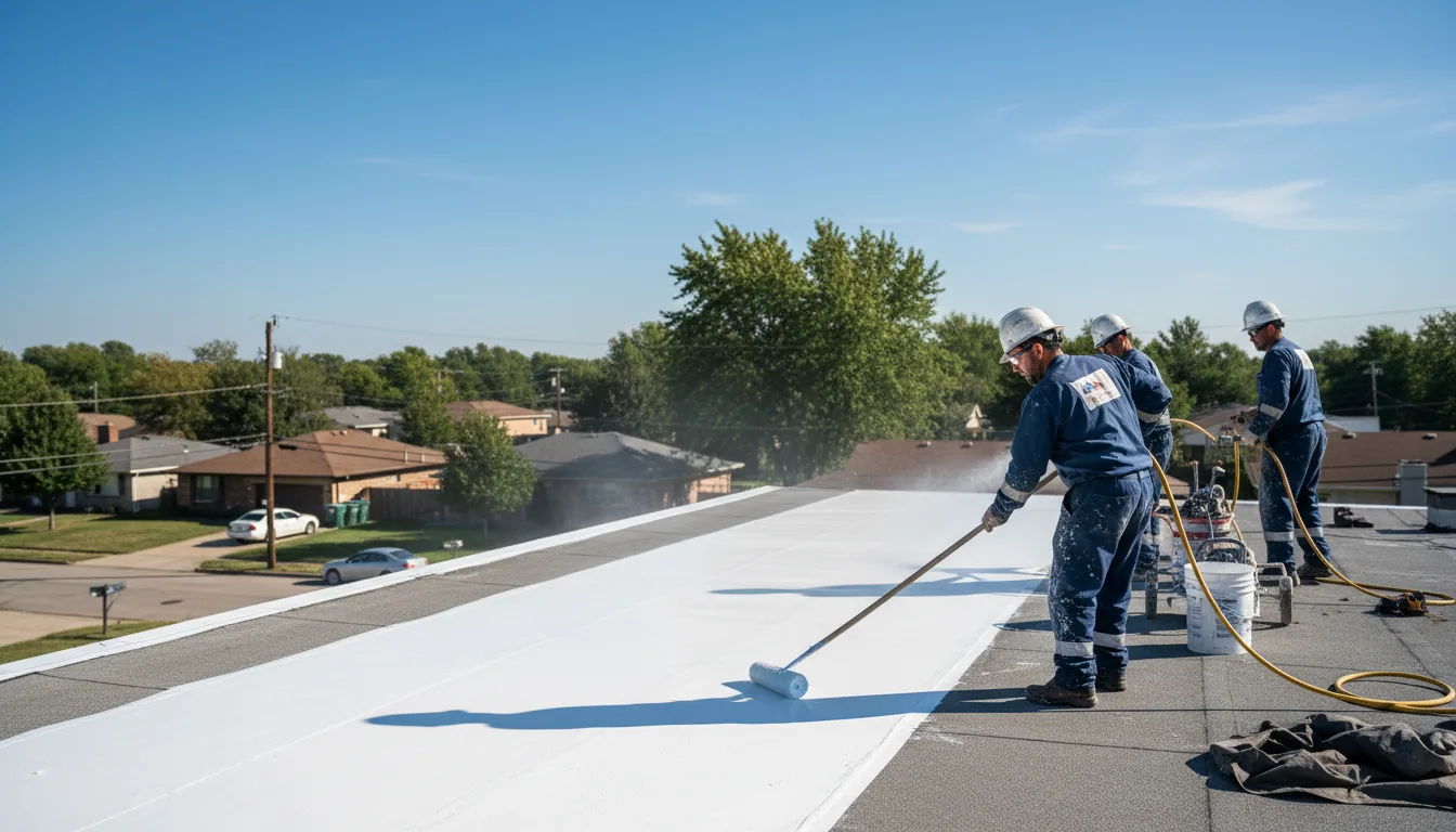 Commercial roof coating in Cedar Vale, KS near me